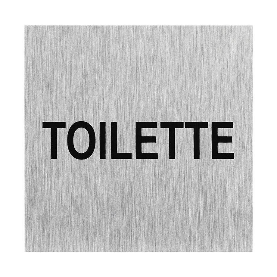 Pricenet  Aluminium-Türschild „Toilette“ 60x60mm 