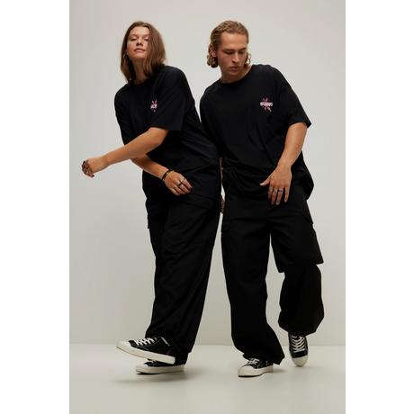 Studio Untold  Cargopants, Straight Legs, Elastikbund, Saum-Kordelzug, Unisex 