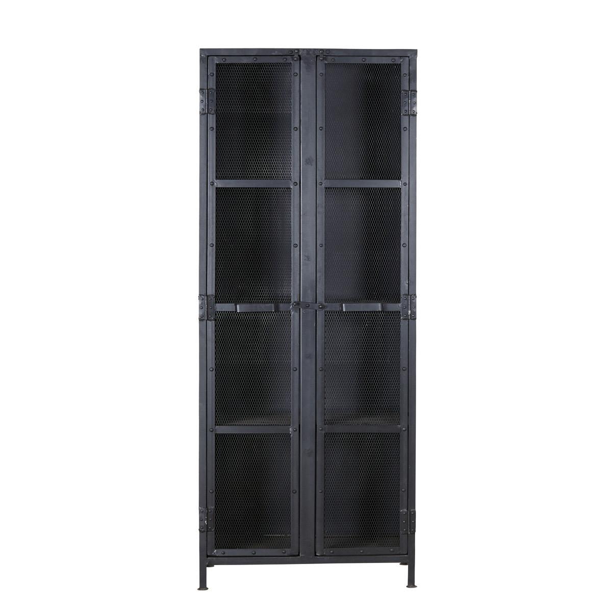 Tikamoon Armoire grillagée en métal Cléo  