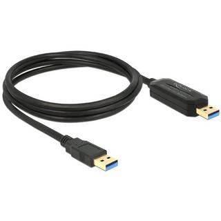 DeLock  1.5m, USB 3.0-A - USB 3.0-A câble USB 1,5 m USB 3.2 Gen 1 (3.1 Gen 1) USB A Noir 