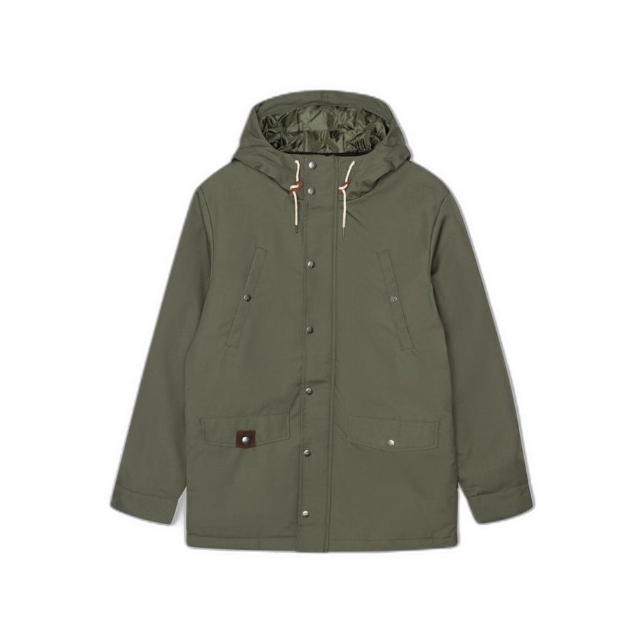 Parka avec boutons pression