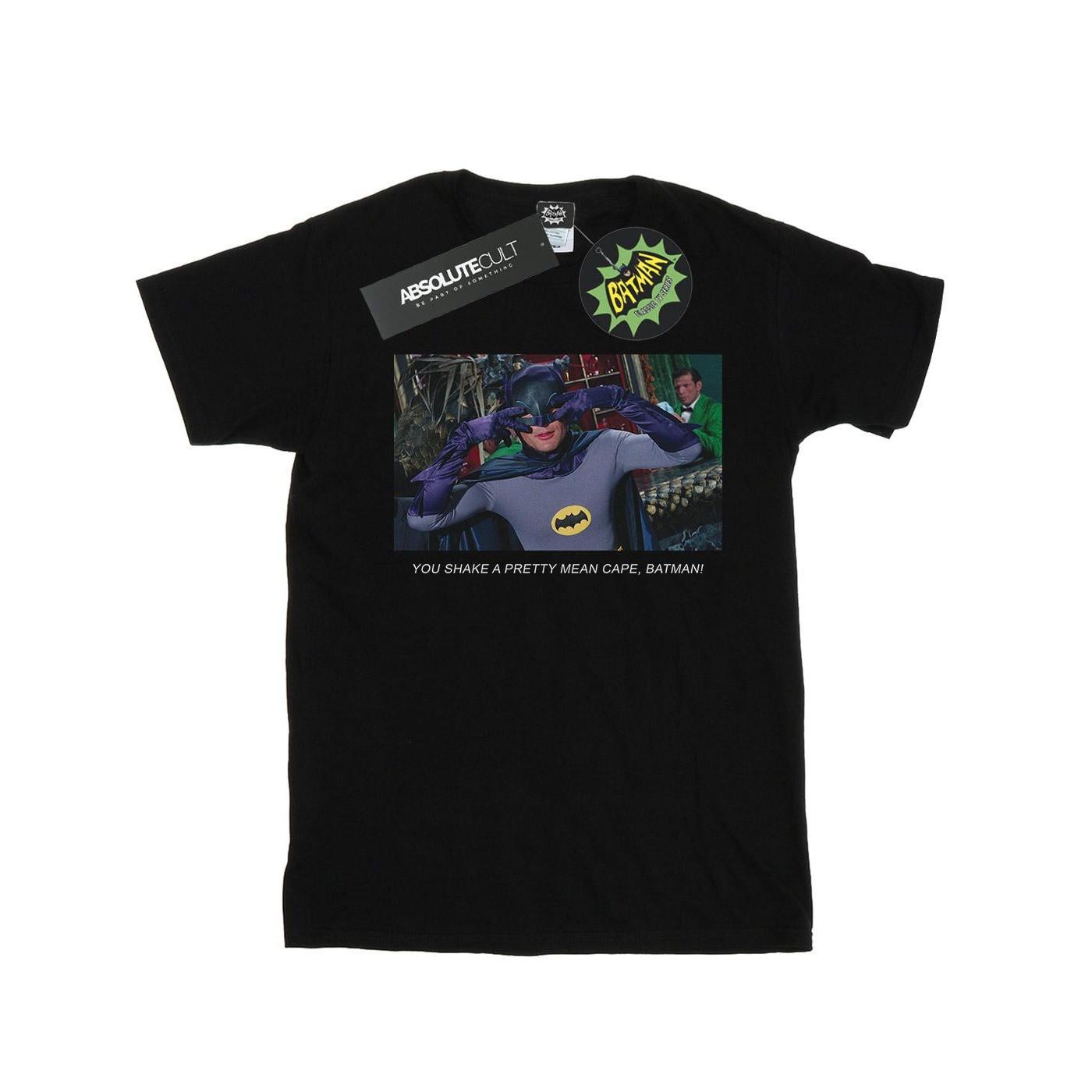 Image of Batman Tv Series Mean Cape Tshirt Mädchen Schwarz 140/146