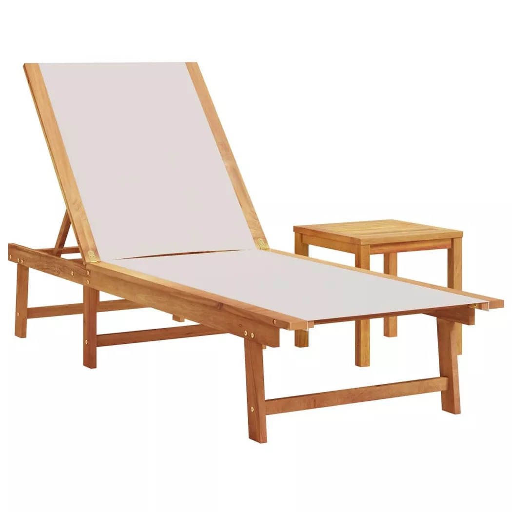 VidaXL - Sonnenliege akazienholz, One Size, Braun