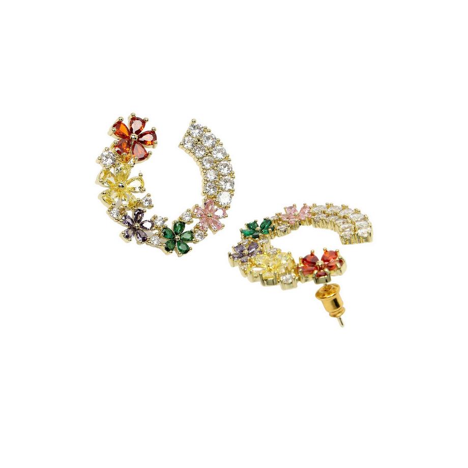 AVANT-GARDE PARIS  Diva Kollektion Zarte Florale Creolen 