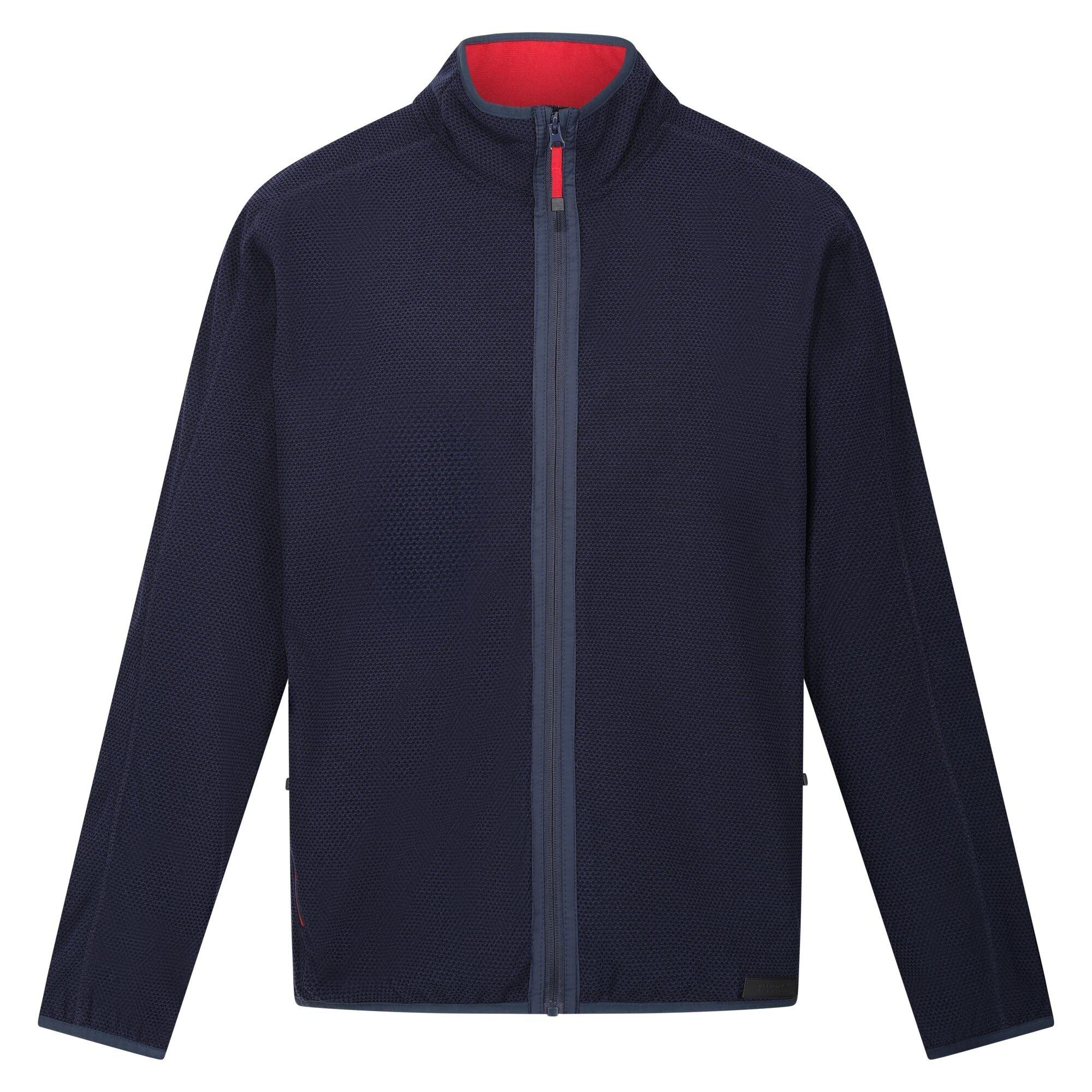 Image of Kinwood Fleecejacke Durchgehender Reißverschluss Herren Marine L