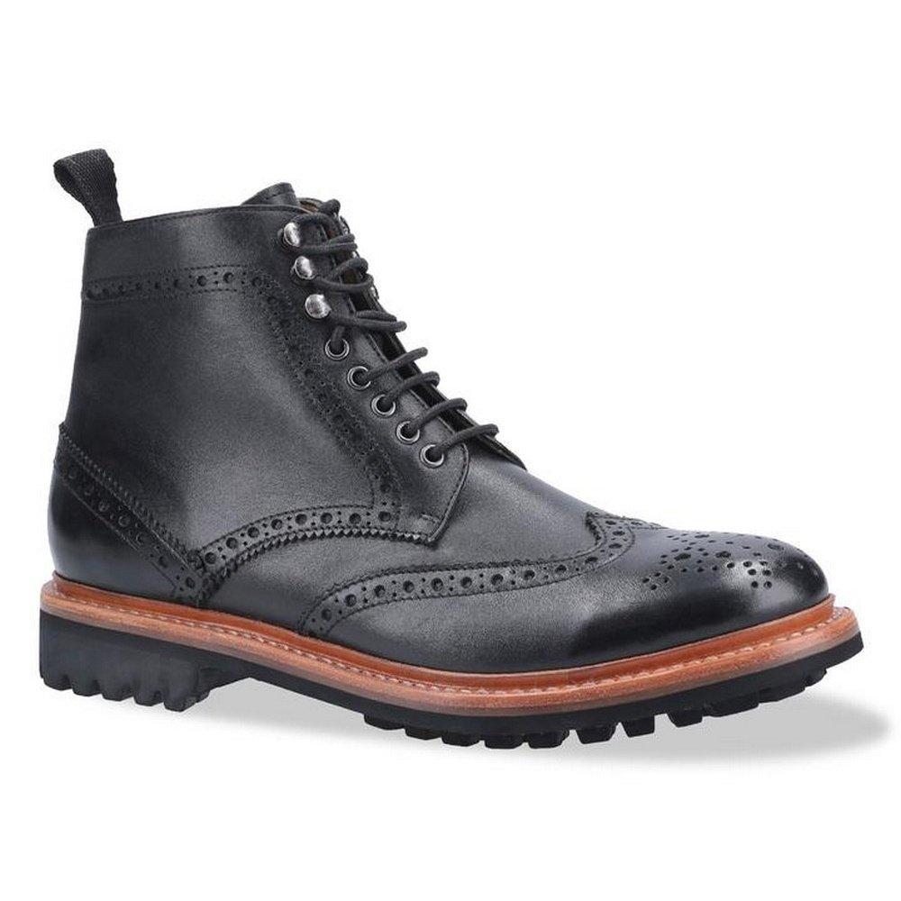 Image of Rissington Commando Lederstiefel Herren Schwarz 47