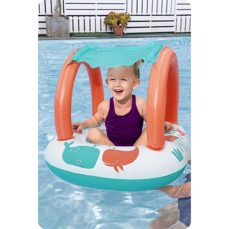 B2X  Pontile gonfiabile per bambini con tetto per nuotare Bestway 