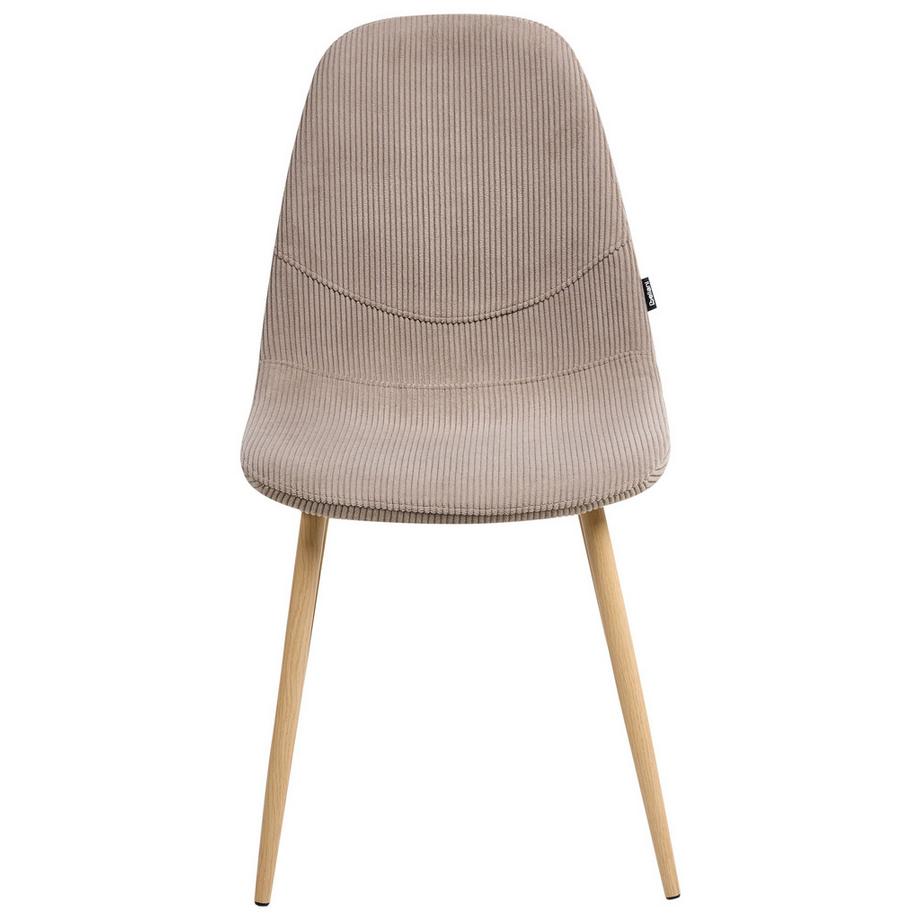 Beliani Set di 2 sedie da pranzo en Velluto a coste Scandinavo HILDEN  