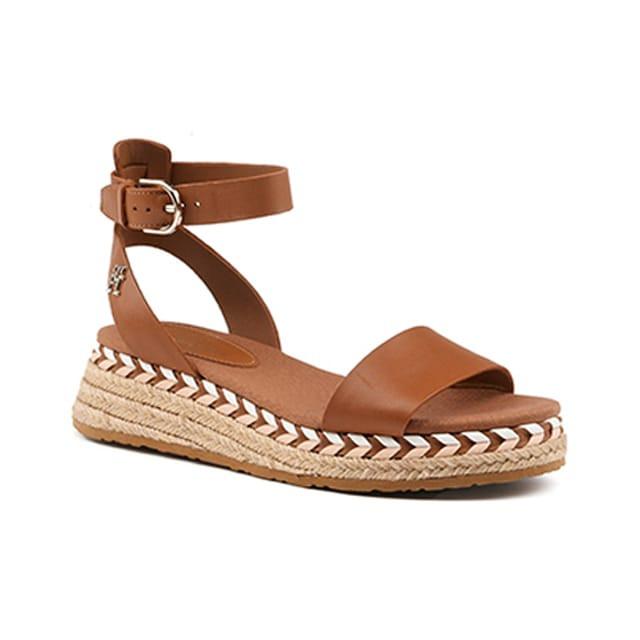 Image of Low Wedge Sandal-39 Unisex Cognac 39