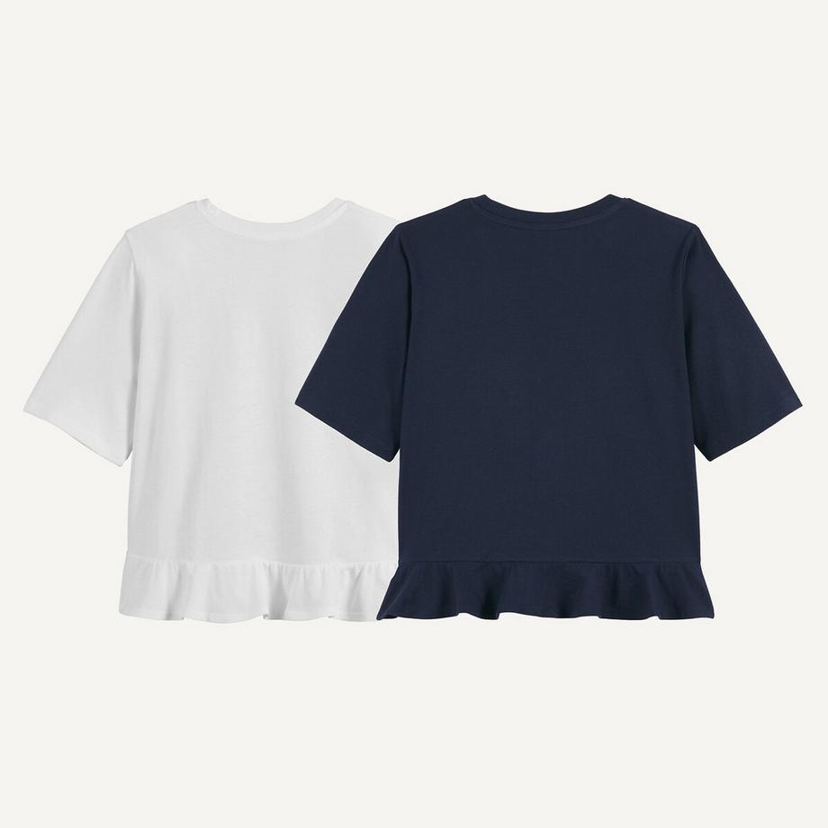 La Redoute Collections  Lot de 2 T-shirts col rond 