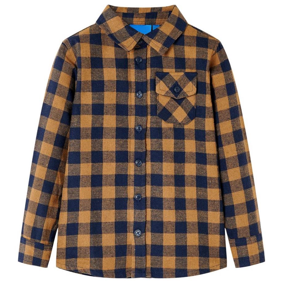VidaXL  camicia a quadri da bambino Cotone 