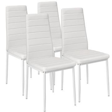 Lot de 4 chaises avec surpiqûre