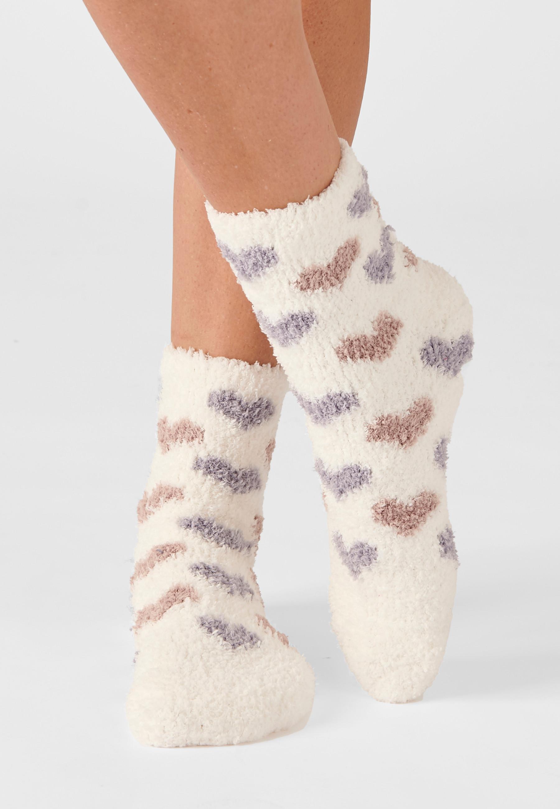 Image of Kuschelweiche Thermolactyl-bettsocken. Damen Braun 36-38