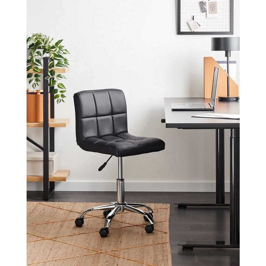 Beliani Chaise de bureau en Tissu Moderne MARION  