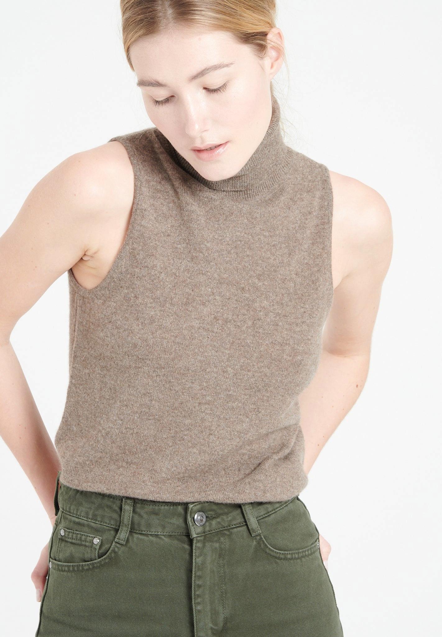 Studio Cashmere8 LILLY 13 Ärmelloser Rollkragenpullover  