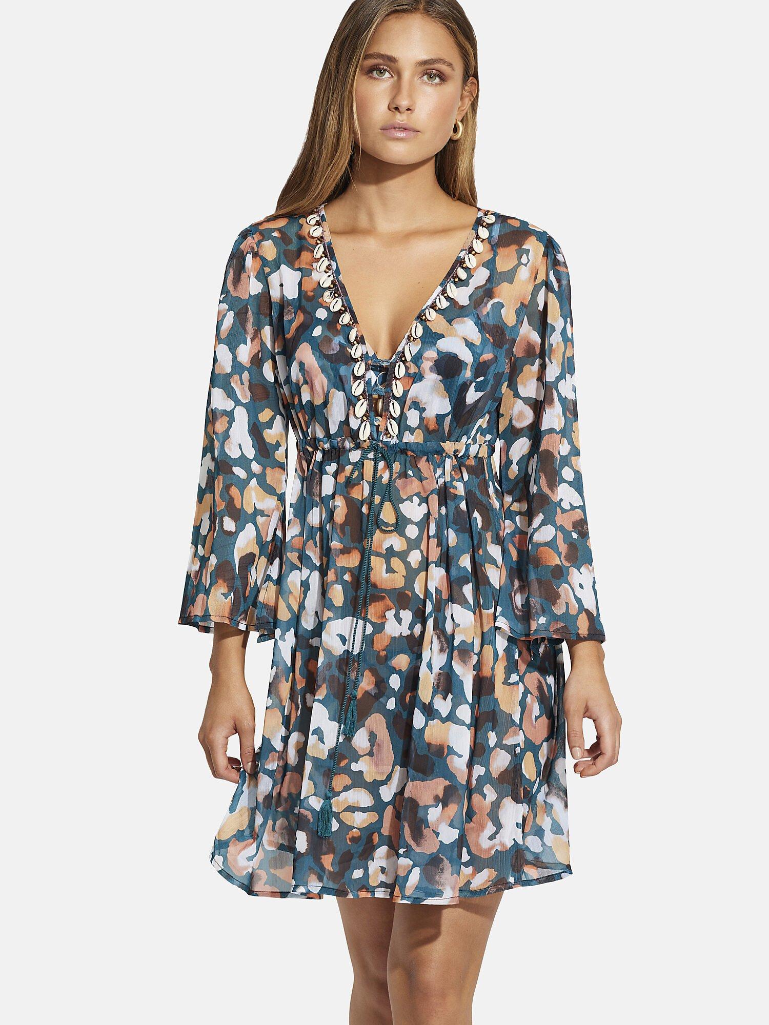 Image of Sommerkleid Long Island Unisex Blau S