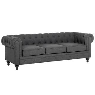 Beliani Canapé 3 places en Polyester Glamour CHESTERFIELD  