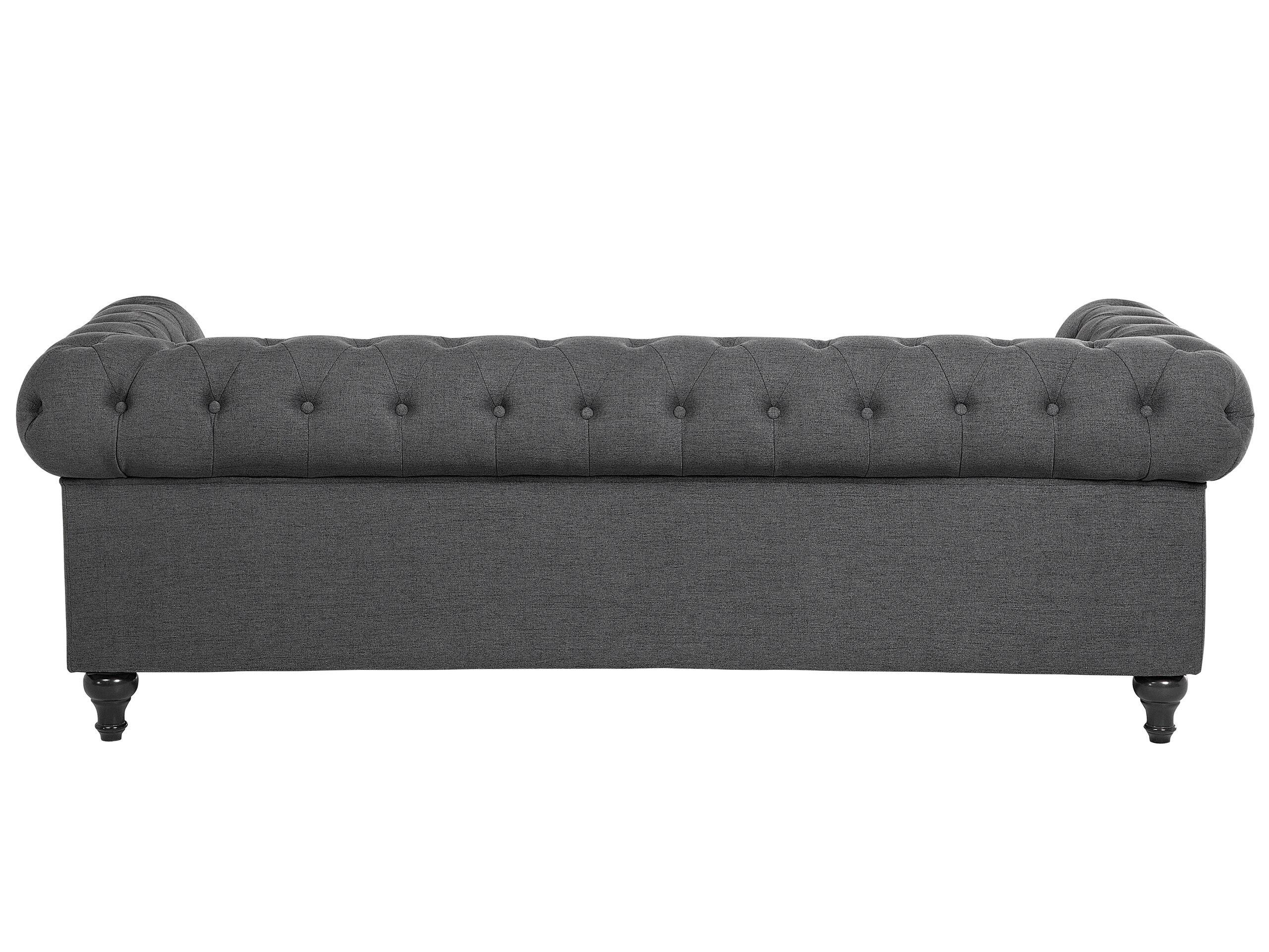 Beliani 3 Sitzer Sofa aus Polyester Glamourös CHESTERFIELD  