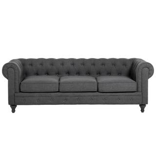 Beliani Canapé 3 places en Polyester Glamour CHESTERFIELD  