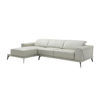 Vente-unique Ecksofa - Büffelleder - Ecke links - Beige - ANDOR  