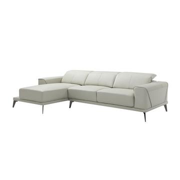 Ecksofa - Büffelleder - Ecke links - Beige - ANDOR