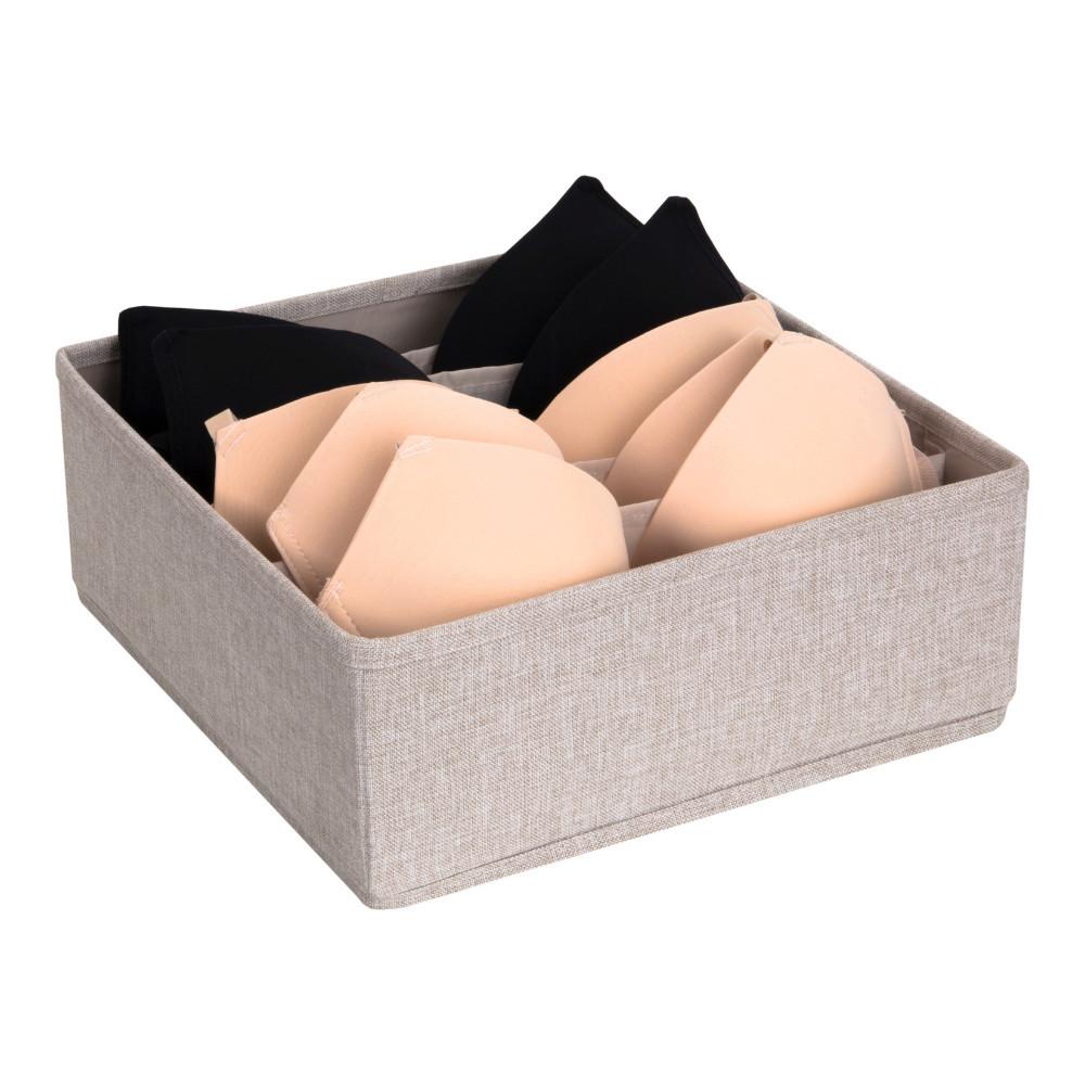 Bigso Box of Sweden SOFT Organizer Beige   6 Fächer breit  