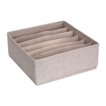 SOFT Organizer Beige   6 Fächer breit