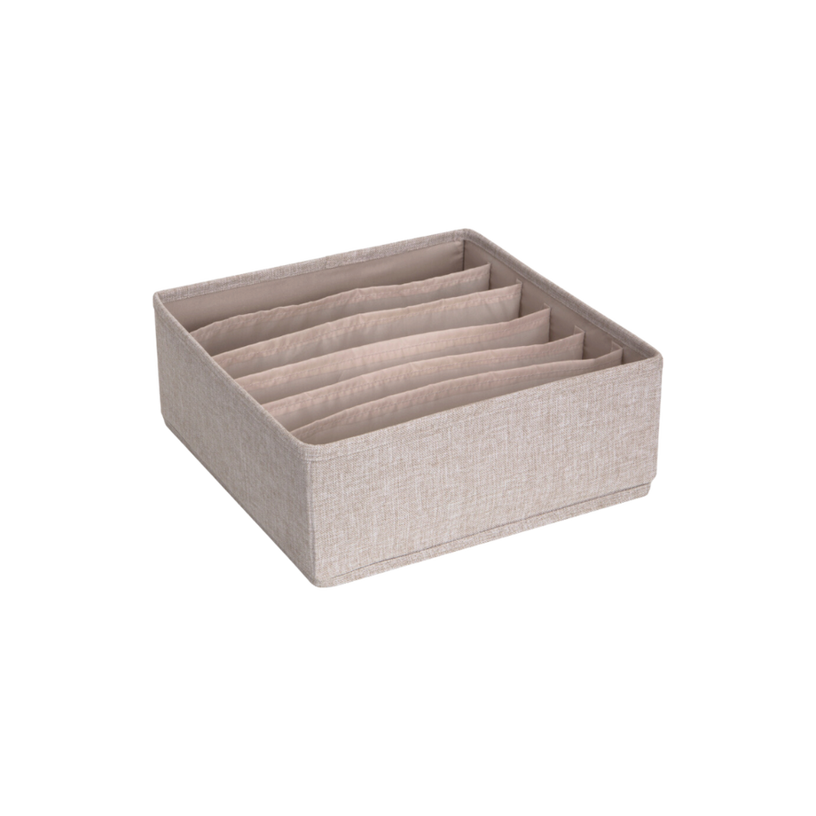 SOFT Organizer Beige   6 Fächer breit
