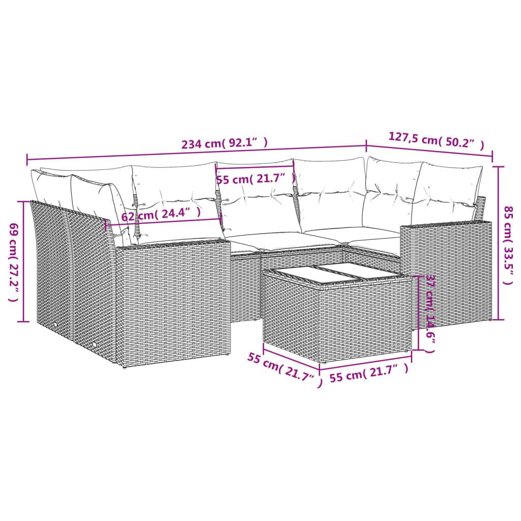 VidaXL Garten sofagarnitur poly-rattan  