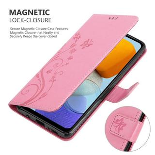 Cadorabo  Hülle für Samsung Galaxy M23 5G Blumen Design Magnetverschluss 