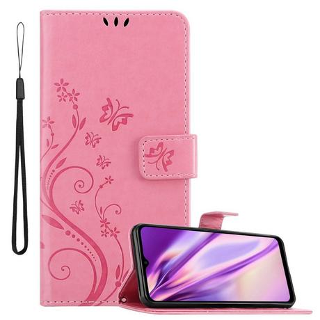 Cadorabo  Housse compatible avec Samsung Galaxy M23 5G - Coque de protection au design floral avec fermeture magnétique, fonction de support et emplacements pour cartes 