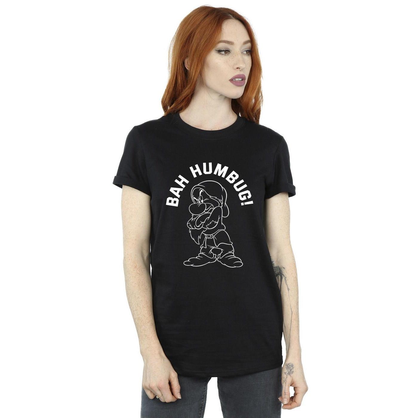 Image of Snow White Grumpy Humbug Tshirt Damen Schwarz 3XL