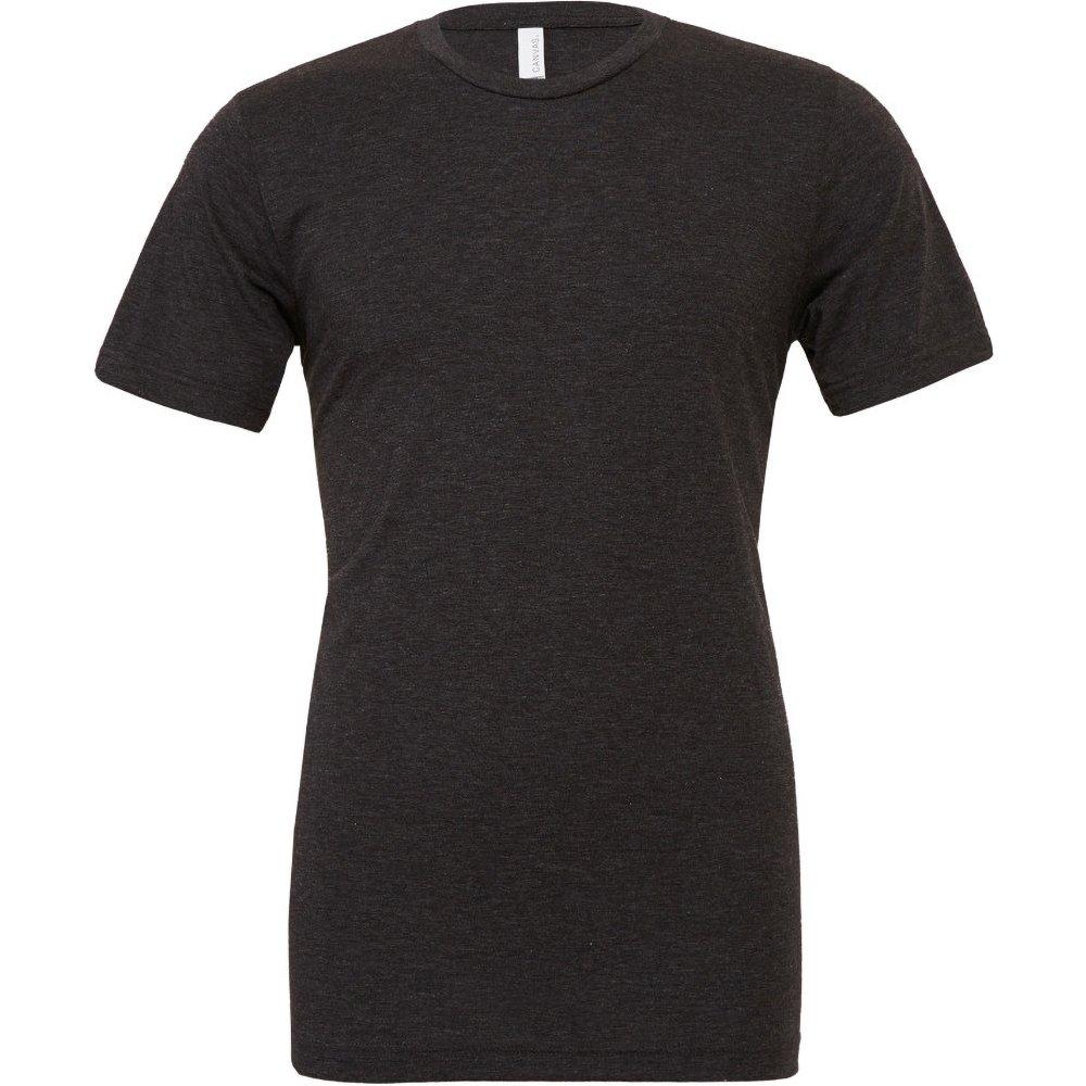 Image of Canvas Triblend Tshirt Mit Rundhalsausschnitt Herren Charcoal Black XL