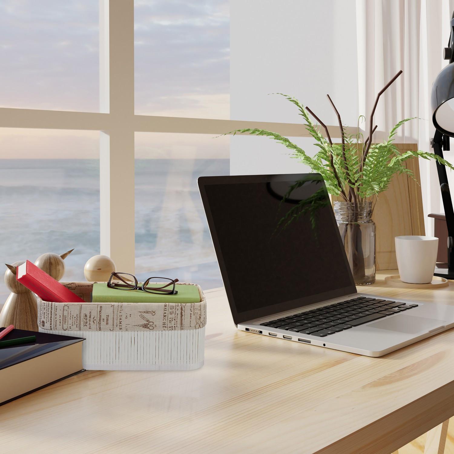 Northio Aufbewahrungskorb aus Bambus - 3er-Set  