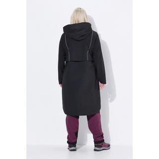 Ulla Popken Funktionsjacke wasserdicht Kapuze Zipptaschen  