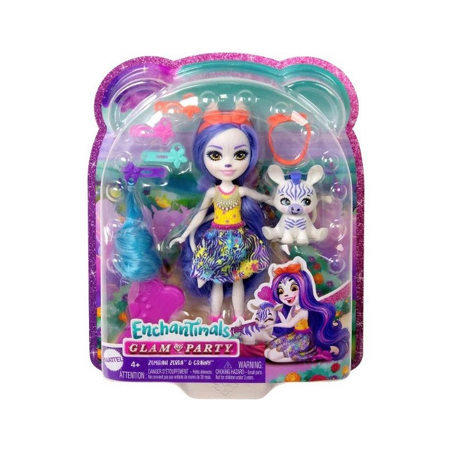 Enchantimals  Glam Party Zemirah Zebra-Puppe 