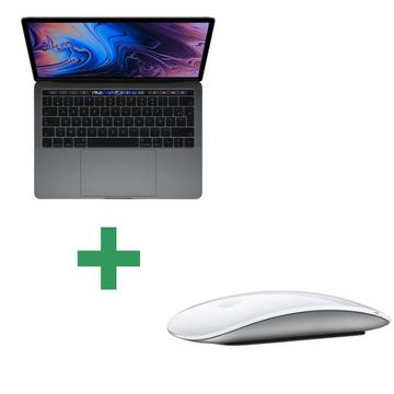 Refurbished MacBook Pro Touch Bar 13" 2018 Core i5 2,3 Ghz 16 Gb 256 Gb SSD Space Grau + Apple Magic Mouse 2 Kabellose Maus - Weiß