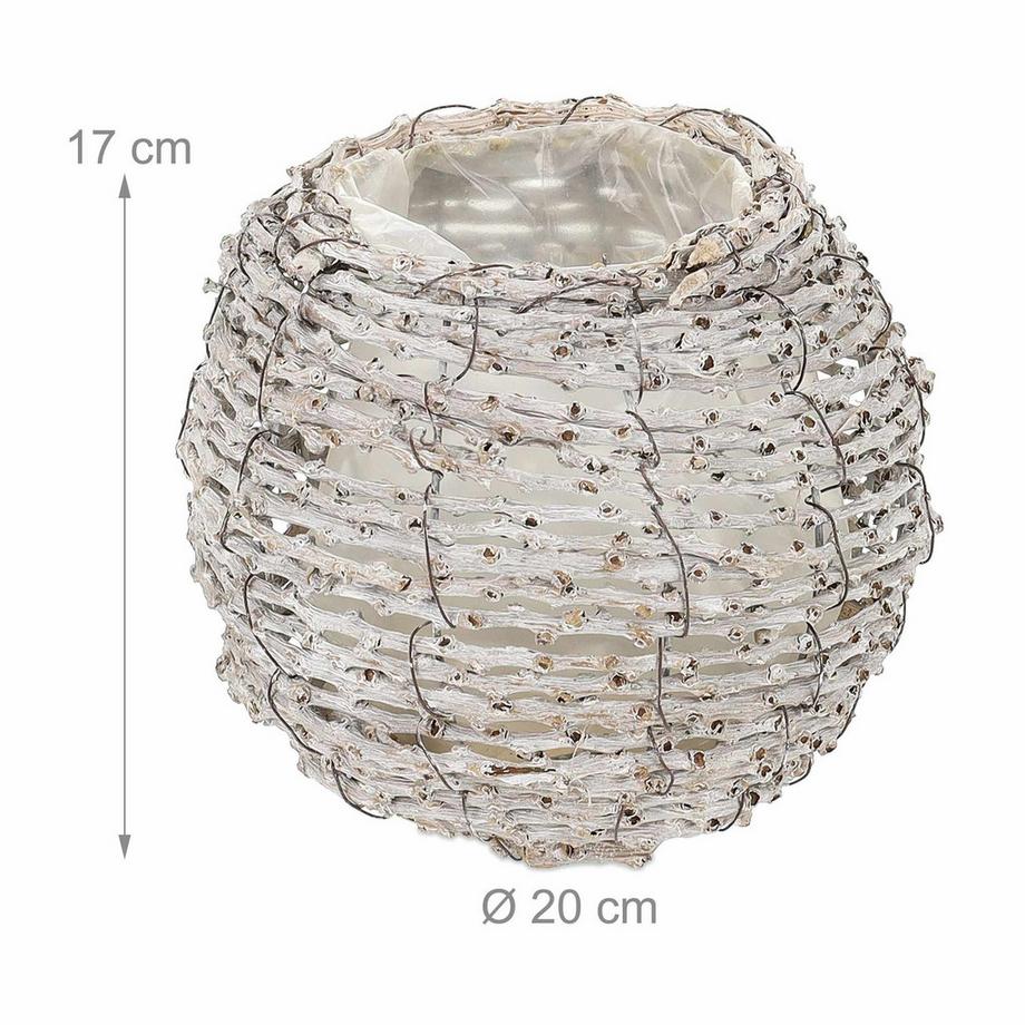 B2X Pot de fleurs rond - lot de 2  