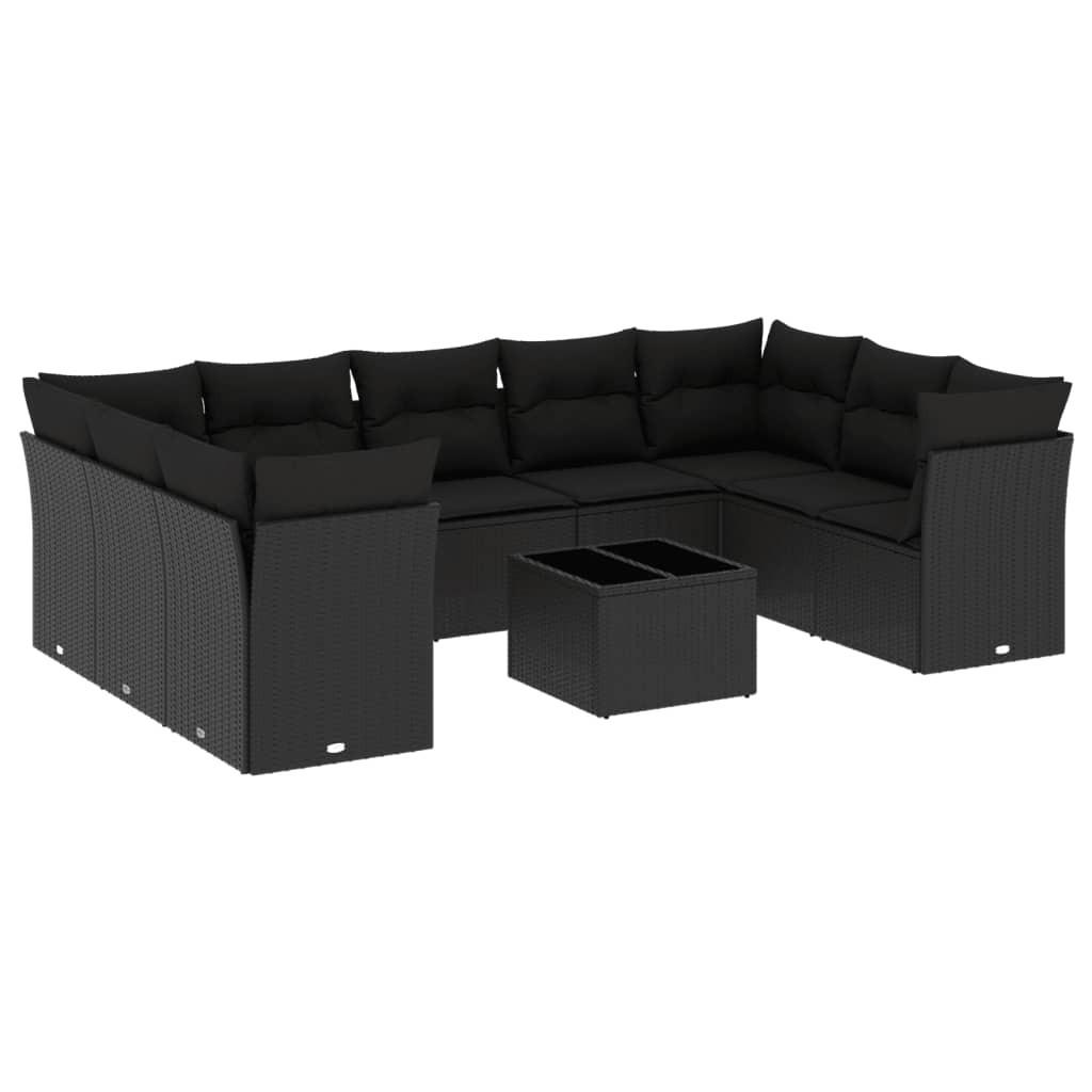 VidaXL set divano da giardino Polirattan  