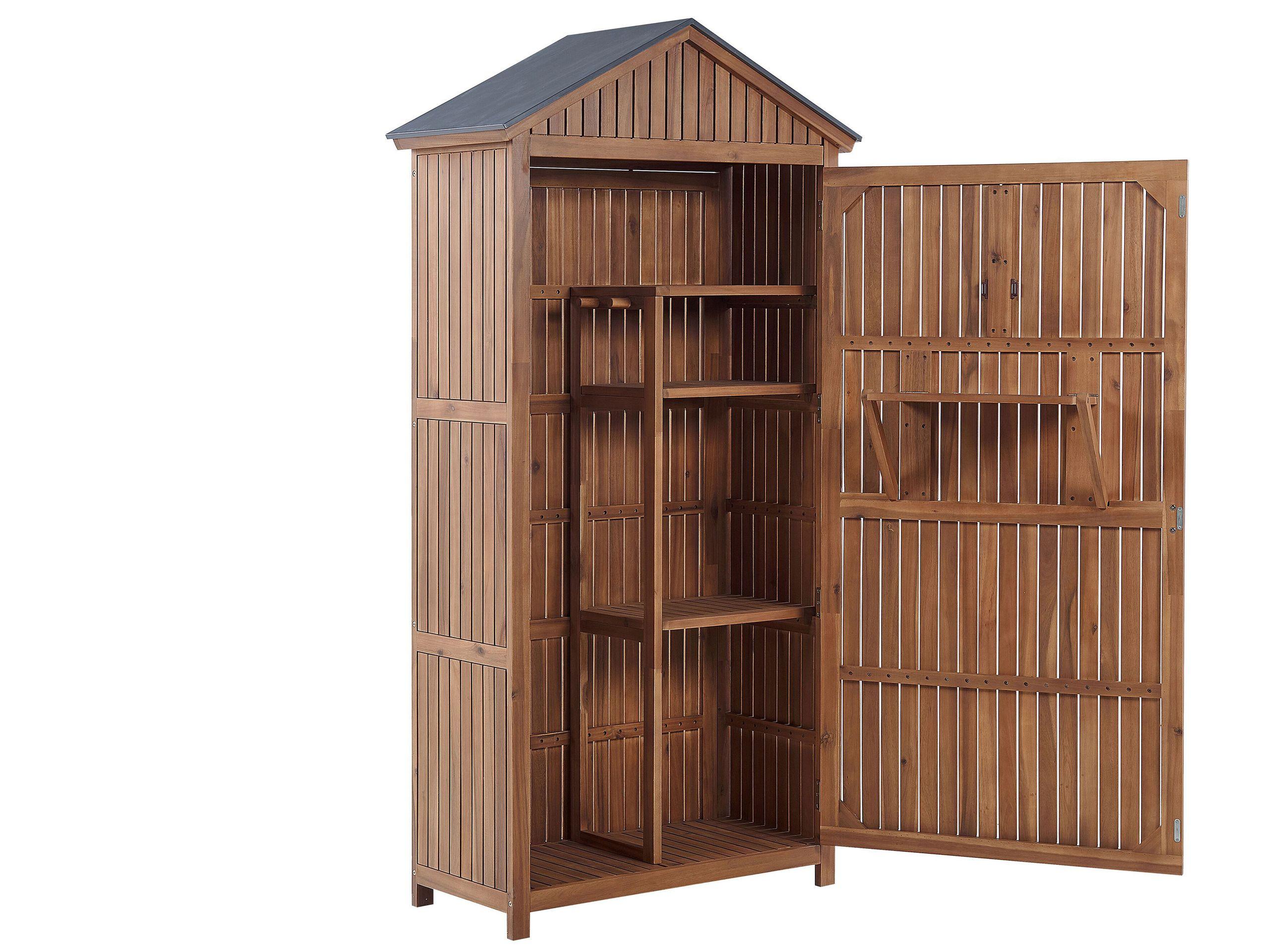 Beliani Armadio da esterno en Legno d'acacia Classico SAVOCA  