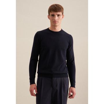 Pullover Regular Fit Langarm Uni