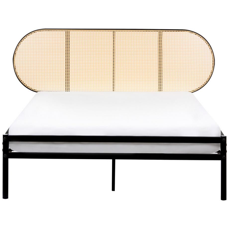 Beliani Lit avec sommier en Métal  BOULIN  