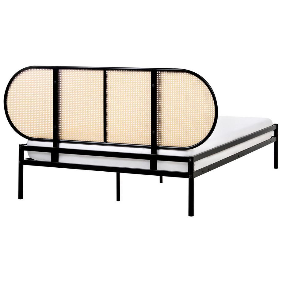 Beliani Lit avec sommier en Métal  BOULIN  