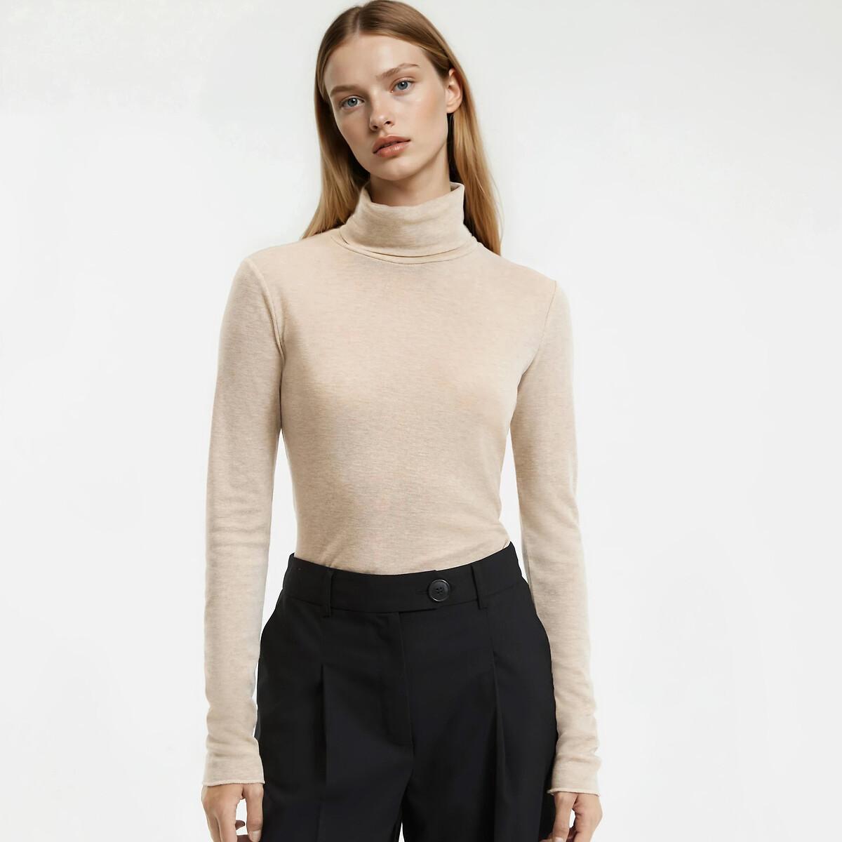 La Redoute Collections T-Shirt Col Roulé Mélange Lyocell  