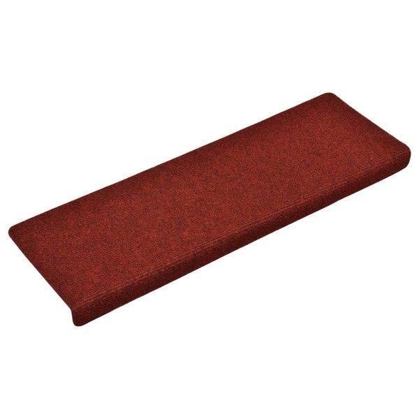 VidaXL Tapis d'escalier  pcs tissu aiguilleté polypropylène  