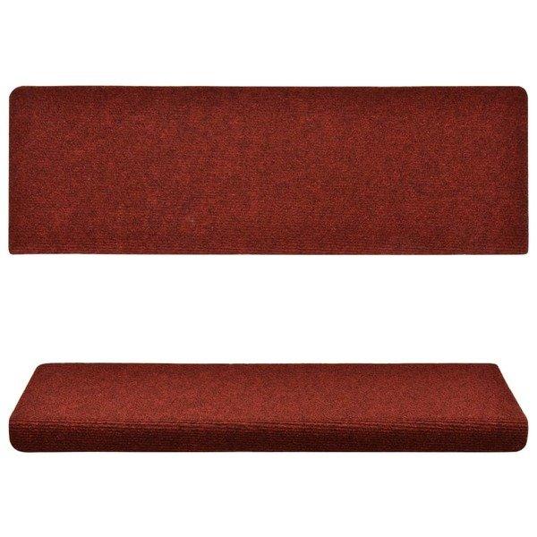 VidaXL Tapis d'escalier  pcs tissu aiguilleté polypropylène  