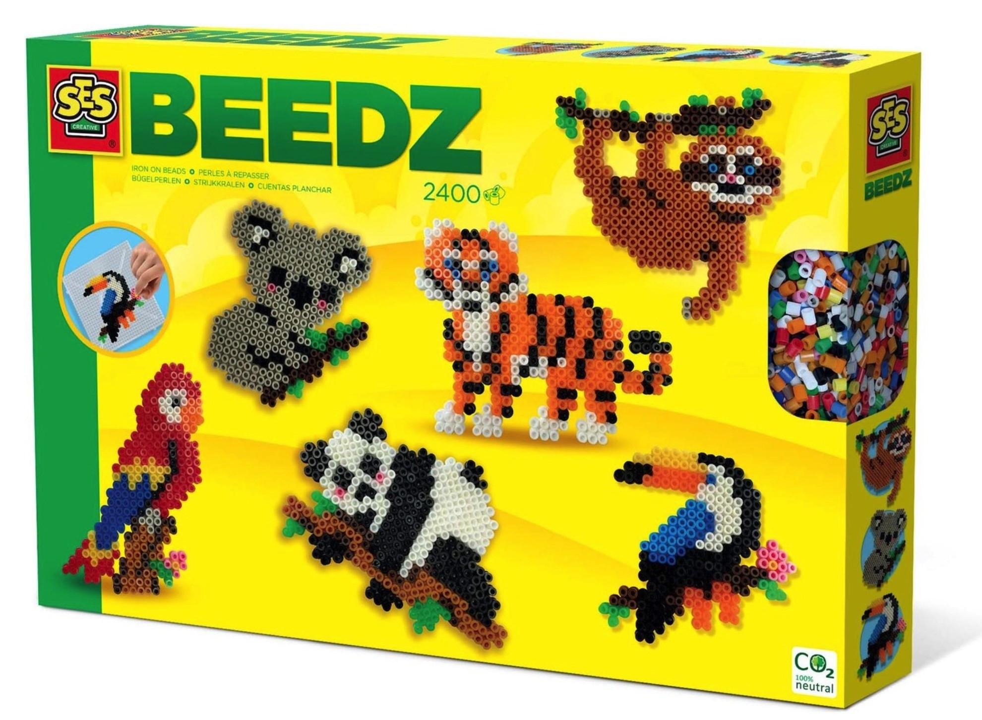 Image of SES Bügelperlen Dschungeltiere Multicolor