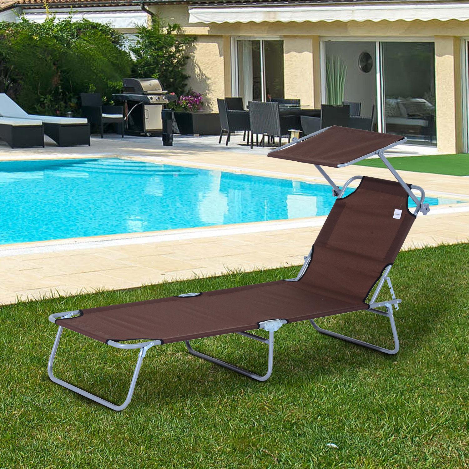 Outsunny Chaise longue  