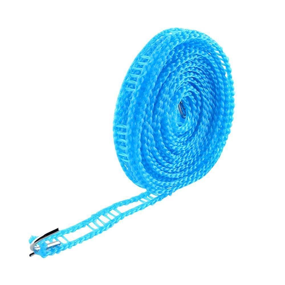 eStore  Wäscheleine aus Nylon, 10 Meter - Blau 