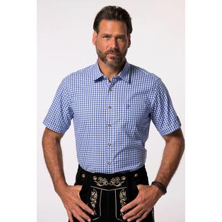 JP1880  Camicia dalla vestibilità moderna in tradizionale stile Tracht con mezze maniche e colletto ad apertura inglese 